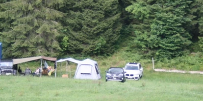 Reisemobilstellplatz - Umgebungsschwerpunkt: am Land - Wolhusen - Das Camp Waldrand für max. 4 Fahrzeuge.  - Müller`s Campingplätze